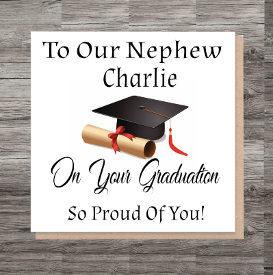 Congratulations Nephew Graduation Card, Your Graduating Card